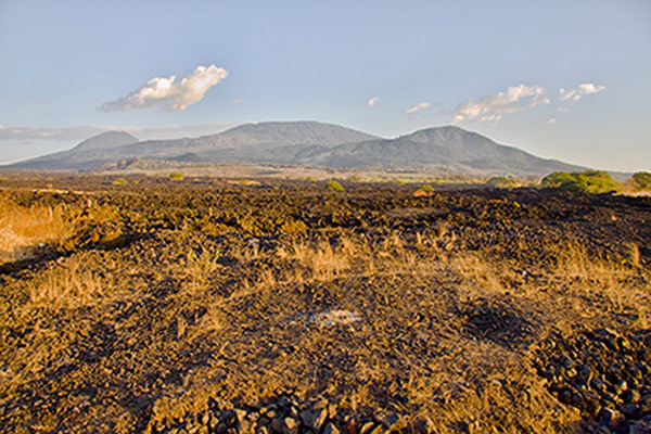 Lava Field Outside San Salvador